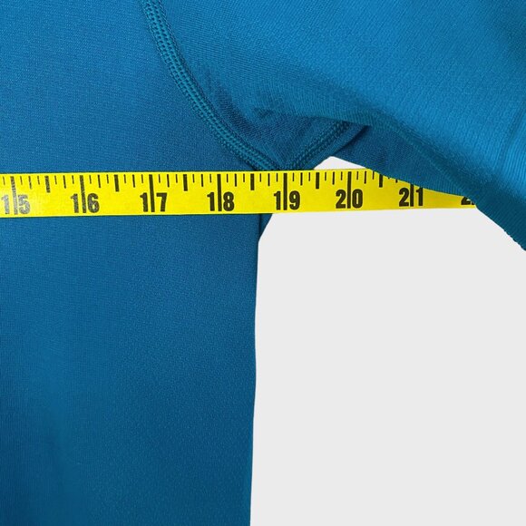 Lululemon Metal Vent Tech Polo Shirt Teal Men's Medium San Jose Sharks Logo - Picture 11 of 12